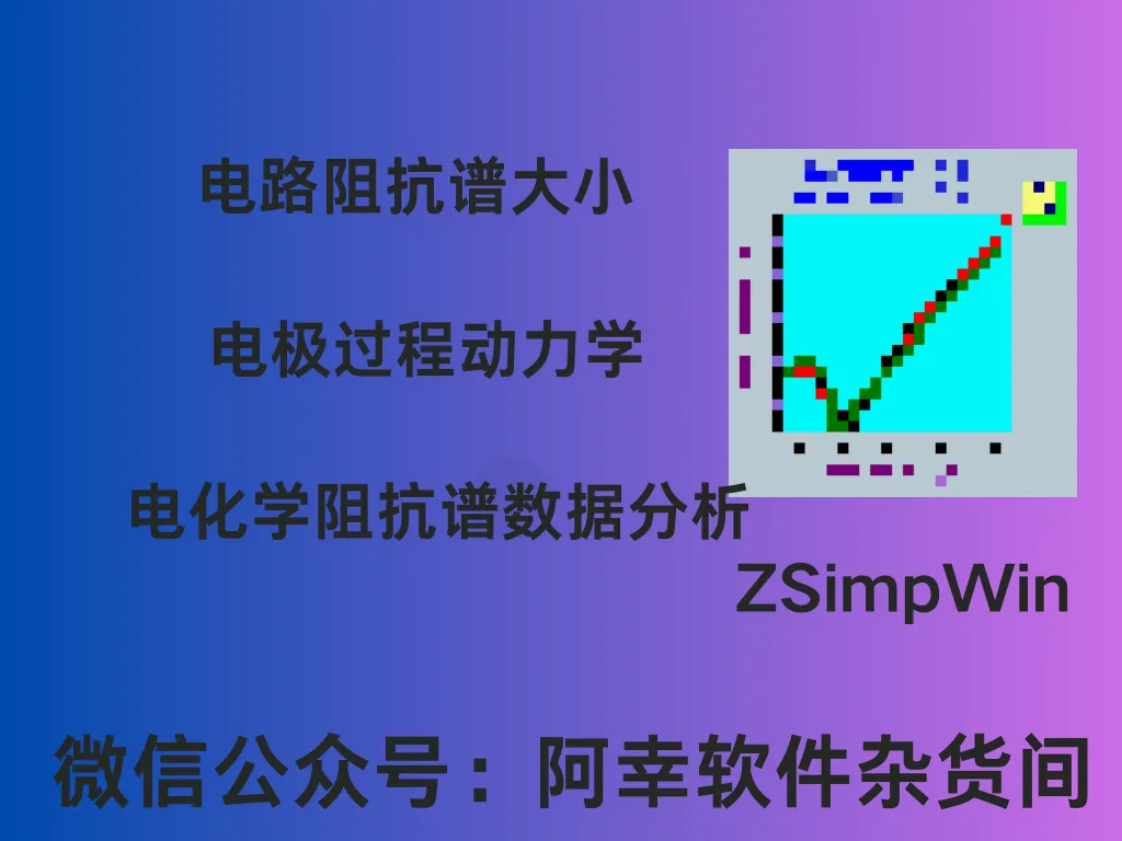 ZSimpWin3.6|Win英文|电化学阻抗谱数据分析软件|安装教程-阿幸软件杂货间