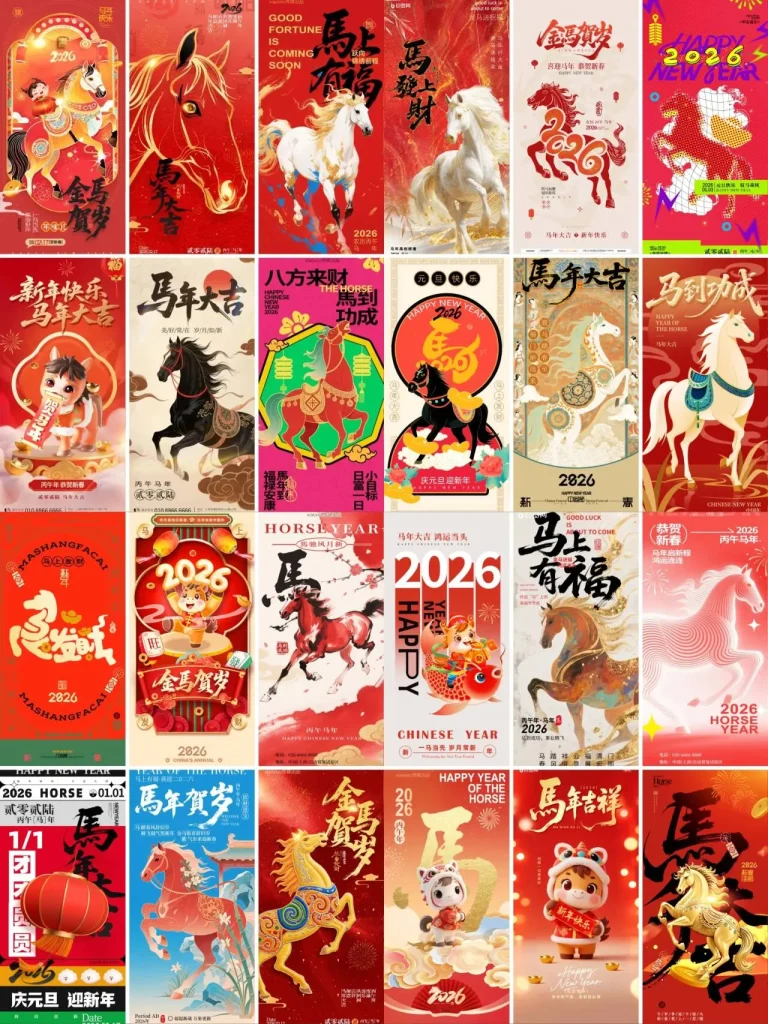 2026马年新年海报.psd