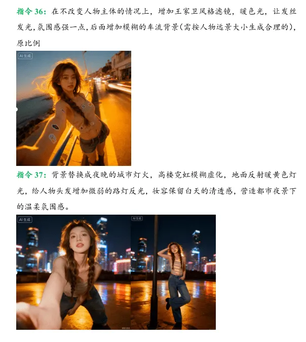 豆包ai网红修图写真指令ai提示词2