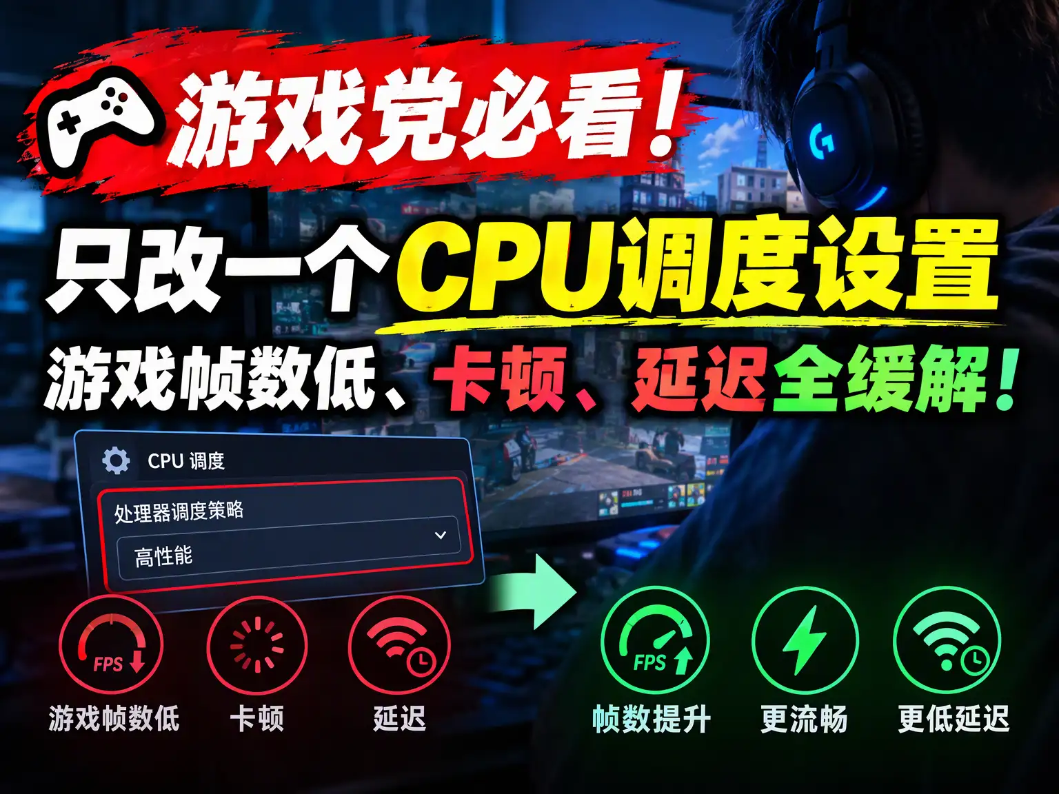 游戏党必看！只改一个CPU调度设置，游戏帧数低、卡顿、延迟全缓解！-阿幸软件杂货间