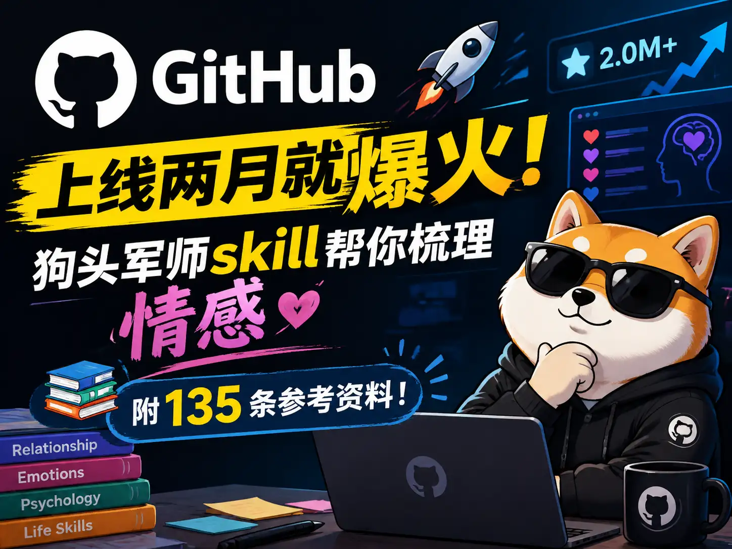 GitHub上线两月就爆火！狗头军师skill帮你梳理情感，附135条参考资料-阿幸软件杂货间